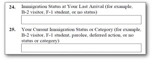 ¿Es mi “Estado migratorio actual” diferente de mi “Estado en la última entrada”?